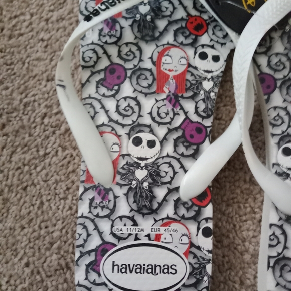 Havaianas Disney Nightmare Jack Beach Mens Size 12 - Picture 4 of 8